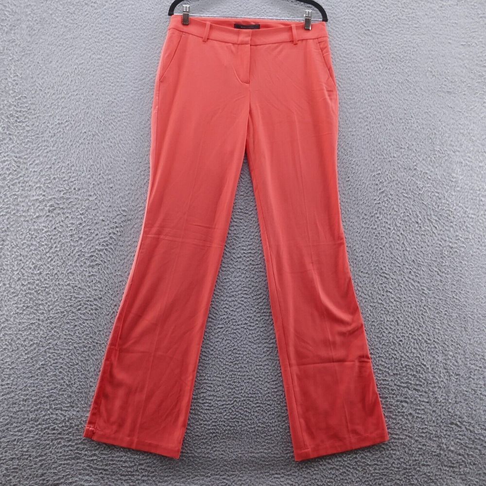 BCBG‎ Max Azria Womens Tuxedo Flare Leg Dress Pants 8 Orange Ambrosia Steffe NEW